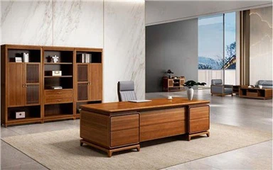 Desk tal-Uffiċċju tal-Injam Solidu